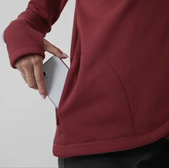 NWT Athleta Cozy Karma Asym Pullover - Picture 4 of 9